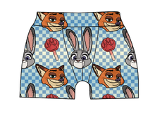Load image into Gallery viewer, Zoo Friends Check Mens' Boxer Briefs