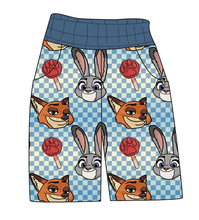 Load image into Gallery viewer, Zoo Friends Check Mens' Joggers and Jogger Shorts