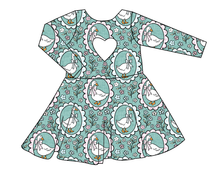 Load image into Gallery viewer, Silly Goose Molly Heart Back Twirly Dress