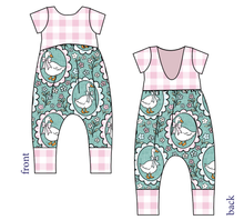 Load image into Gallery viewer, Silly Goose Low Back Romper and Bubble Romper