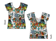Load image into Gallery viewer, Puppy Pals Ladies' Low Back Ballerina Tee