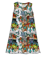 Load image into Gallery viewer, Puppy Pals Ladies' Swing Dress