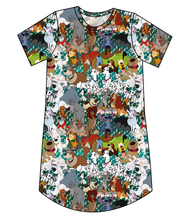 Load image into Gallery viewer, Puppy Pals Ladies' T-Shirt Dress