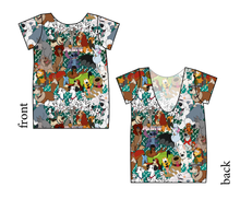 Load image into Gallery viewer, Puppy Pals Low Back Ballerina Tee