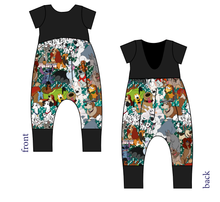 Load image into Gallery viewer, Puppy Pals Low Back Romper and Bubble Romper