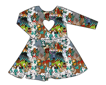 Load image into Gallery viewer, Puppy Pals Molly Heart Back Twirly Dress