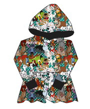 Load image into Gallery viewer, Puppy Pals Peplum Hoodie (or Crewneck)