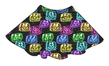 Load image into Gallery viewer, Juniper's Neon Kitties Circle Skirt