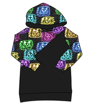 Load image into Gallery viewer, Juniper's Neon Kitties Classic Hoodie (or Crewneck)