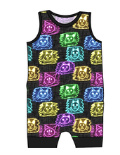 Load image into Gallery viewer, Juniper's Neon Kitties Emmett Pants And Shorts T-Shirt Romper