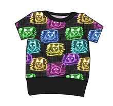 Load image into Gallery viewer, Juniper's Neon Kitties Grow With Me Tee