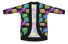 Load image into Gallery viewer, Juniper's Neon Kitties Ladies' Cocoon Cardigan