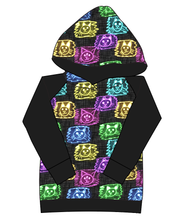 Load image into Gallery viewer, Juniper's Neon Kitties Ladies Hoodie