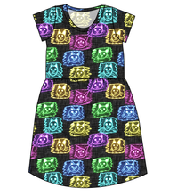 Load image into Gallery viewer, Juniper's Neon Kitties Ladies' Play Dress