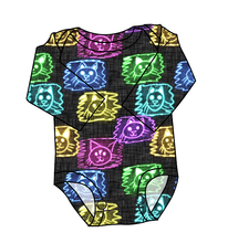 Load image into Gallery viewer, Juniper's Neon Kitties Lap Neck Bodysuit