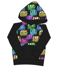 Load image into Gallery viewer, Juniper's Neon Kitties Mens' Hoodie