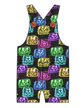 Load image into Gallery viewer, Juniper's Neon Kitties Overalls and Shortalls