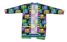 Load image into Gallery viewer, Juniper's Neon Kitties Kids Grandpa Cardigan