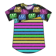 Load image into Gallery viewer, Juniper's Neon Kitties Ladies' Relaxed Tee