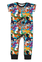 Load image into Gallery viewer, Meow Mix Bennett Pants and Shorts Length T-Shirt Romper