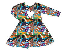 Load image into Gallery viewer, Meow Mix Molly Heart Back Twirly Dress