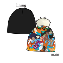 Load image into Gallery viewer, Meow Mix Slouchy Beanie (Reversible!)