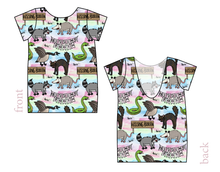 Load image into Gallery viewer, Hissing Booth Low Back Ballerina Tee