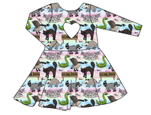 Load image into Gallery viewer, Hissing Booth Molly Heart Back Twirly Dress