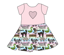 Load image into Gallery viewer, Hissing Booth Molly Heart Back Twirly Dress