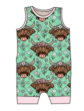 Load image into Gallery viewer, Highland Cows Emmett Pants And Shorts T-Shirt Romper