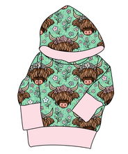 Load image into Gallery viewer, Highland Cows Grow With Me Hoodie (or Crewneck)