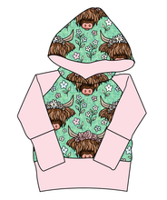Load image into Gallery viewer, Highland Cows Grow With Me Hoodie (or Crewneck)