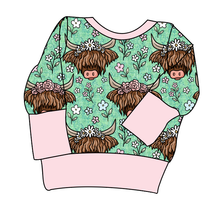 Load image into Gallery viewer, Highland Cows Grow With Me Hoodie (or Crewneck)