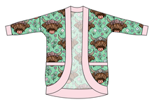 Load image into Gallery viewer, Highland Cows Kids Cocoon Cardigan