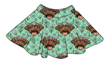Load image into Gallery viewer, Highland Cows Ladies' Circle Skirt