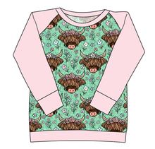 Load image into Gallery viewer, Highland Cows Ladies' Classic Crewneck
