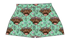 Load image into Gallery viewer, Highland Cows Ladies' Lounge Shorts