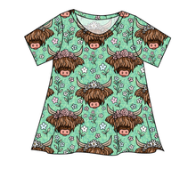 Load image into Gallery viewer, Highland Cows Ladies' Swing Tee