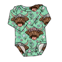 Load image into Gallery viewer, Highland Cows Lap Neck Bodysuit