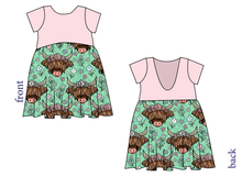 Load image into Gallery viewer, Highland Cows Low Back Dress