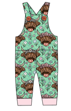 Load image into Gallery viewer, Highland Cows Overalls and Shortalls