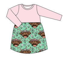 Load image into Gallery viewer, Highland Cows Play Dress