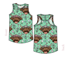 Load image into Gallery viewer, Highland Cows Summer Tank
