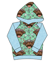 Load image into Gallery viewer, Highland Cows Classic Hoodie (or Crewneck)