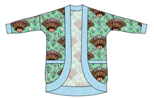 Load image into Gallery viewer, Highland Cows Kids Cocoon Cardigan