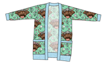 Load image into Gallery viewer, Highland Cows Ladies' Grandpa Cardigan