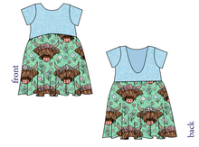Load image into Gallery viewer, Highland Cows Low Back Dress