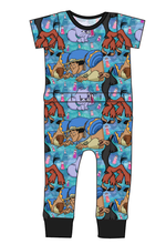 Load image into Gallery viewer, Groovy Crew Bennett Pants and Shorts Length T-Shirt Romper