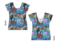 Load image into Gallery viewer, Groovy Crew Ladies' Low Back Ballerina Tee