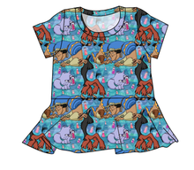 Load image into Gallery viewer, Groovy Crew Ladies' Peplum Top